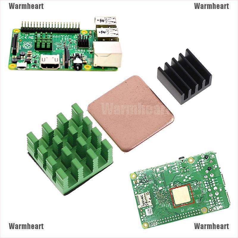 Warmheart 3 Model b aluminum heat sink raspberry pi rpi cooling cpu copper heat sink