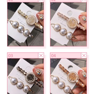 Set kẹp tóc đính hạt sang chảnh