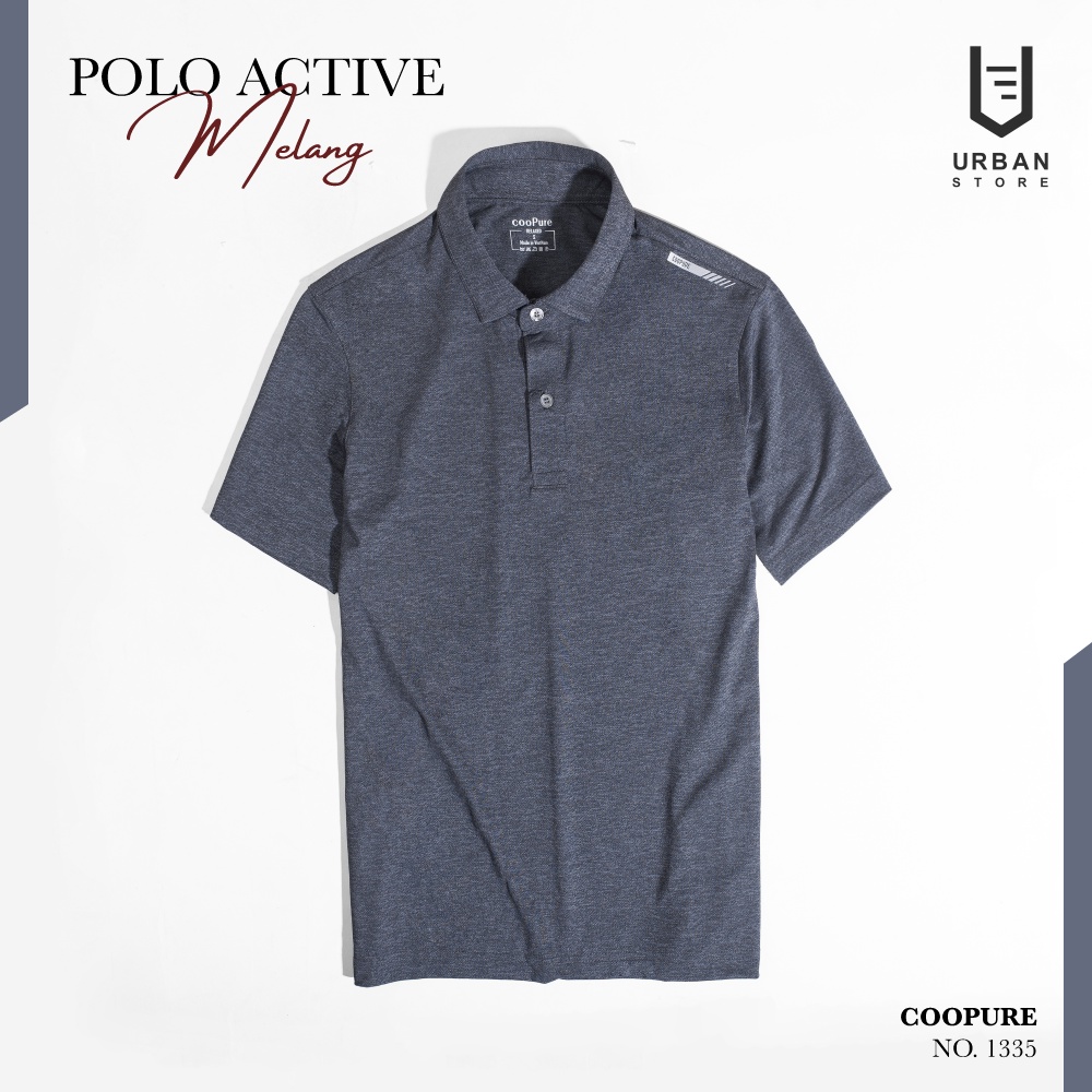 Áo polo nam Urban chất vải rayon mix sợi viscose dòng active siêu nhẹ co giãn thấm hút mồ hôi NO.1335 (5 màu)