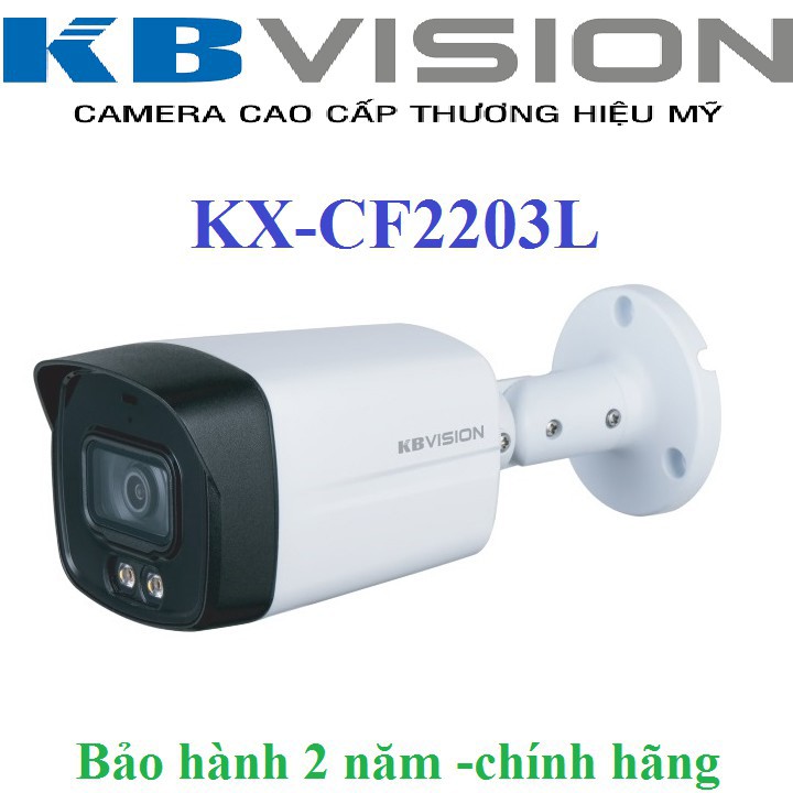 Camera HD Analog 4in1 2MP Full Color KBVISION KX-CF2203L -  đập tan bóng tối