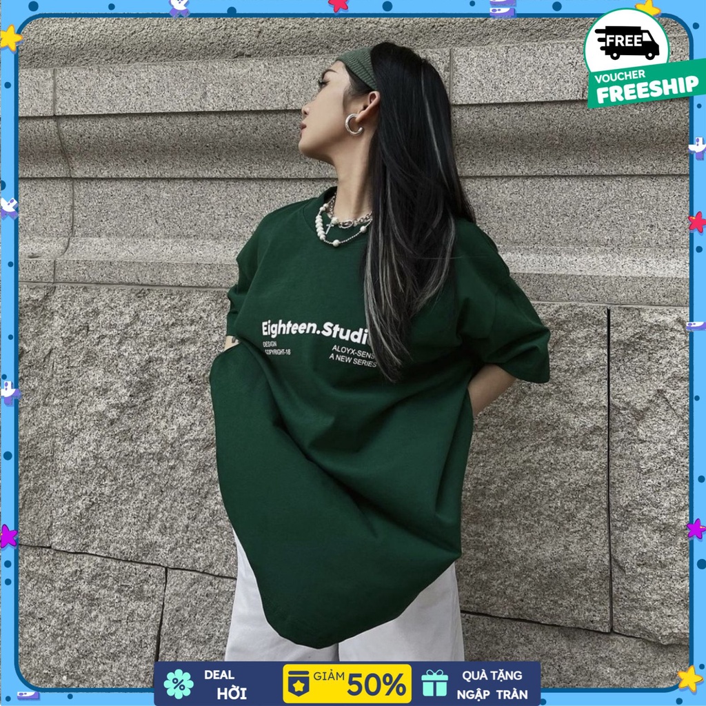 Áo phông tay lỡ unisex form rộng oversize streetwear