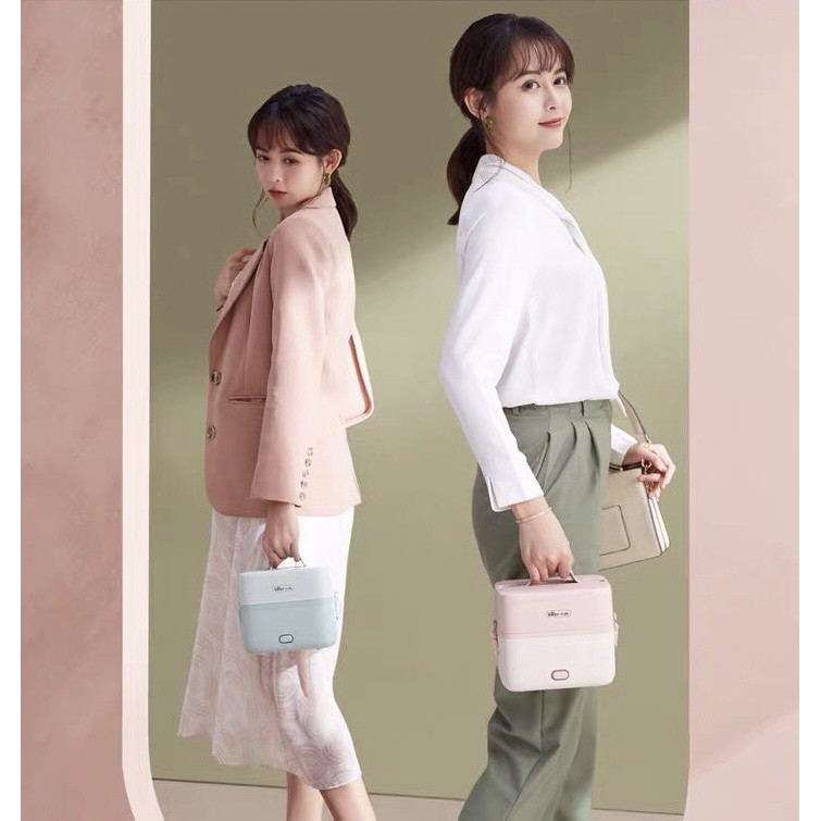 Hộp Cơm Văn Phòng BEAR Giữ Nhiệt Cắm Điện Hâm Nóng Đa Năng 3 Ngăn 1,2L Gọn Nhẹ Xinh Xắn | BigBuy360 - bigbuy360.vn