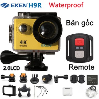 [Mã CBEL06 giảm 20% đơn 50k] Camera hành trình EKEN H9R chống thấm nước và độ phân giải Ultra HD 4K 25FPS WiFi 170d Gopro