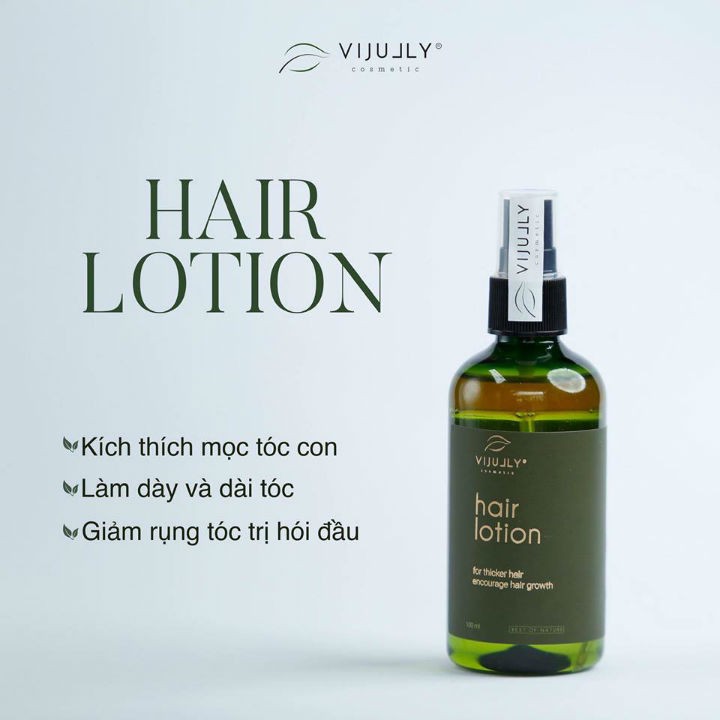 Xịt dưỡng tóc tinh dầu Bưởi  Vi Jully 100ml ngăn rụng kích thích mọc tóc