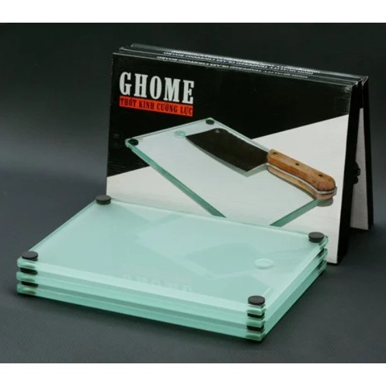 Thớt kính cường lực cao cấp kháng khuẩn Ghome chính hãng bao chặt chém thoải mái