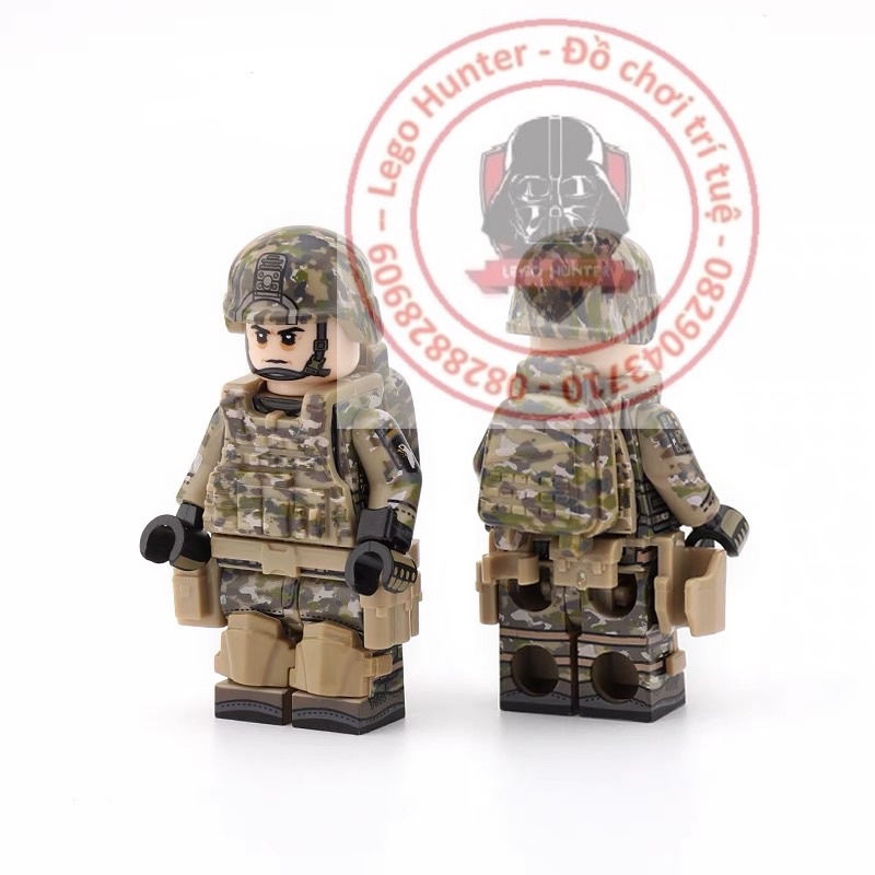 Army combo 5 minifigures mô hình lắp ráp lính biệt kích nhảy dù Mỹ Us military