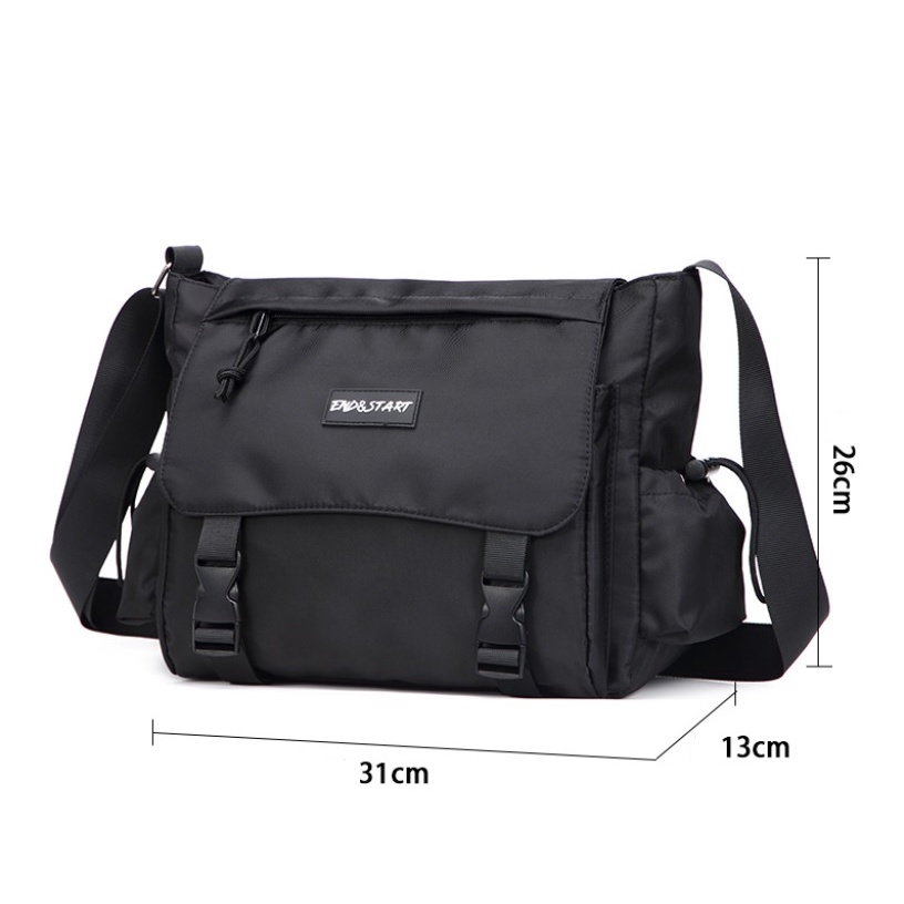 Túi Vải Sinh Viên Cặp Đeo Chéo Nam 2087 Thời Trang Hàn Quốc Bền Đẹp Nhiều Ngăn Tiện Lợi Thích Hợp Đi Học Du Lịch Công Sở