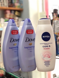 Chai Sữa tắm Nivea 750ml của Đức làm trắng, dưỡng ẩm cho da Đức