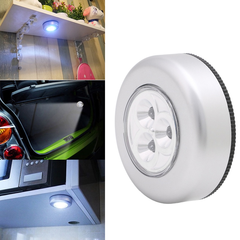 Đèn LED Mini Cảm Ứng Không Dây Tự Dính Gắn Tủ Bếp / Cầu Thang / Hành Lý