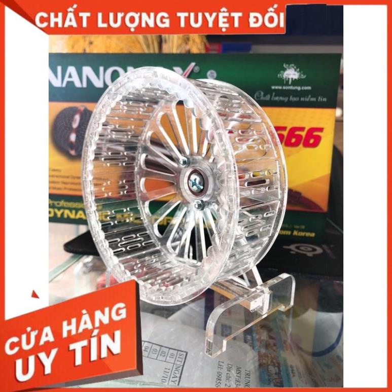 Vòng quay trong suốt, hamster Wheel, Size S D 12.5cm