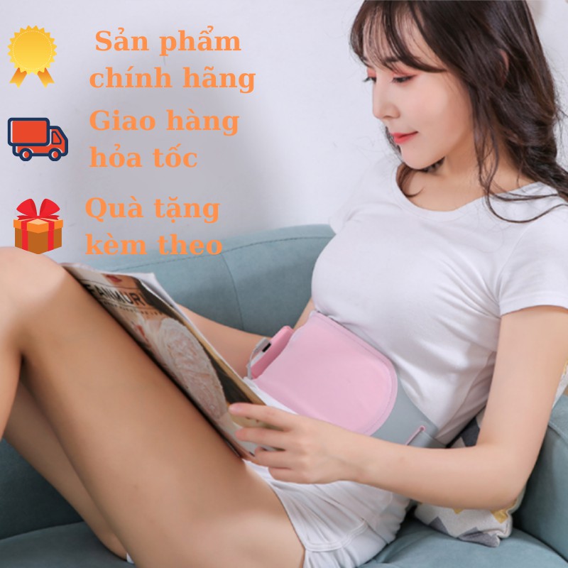 [Bảo hành 6 tháng ] Đai sưởi ấm giảm đau kinh nguyệt và massage tan mỡ bụng - ĐỒ DÙNG tiện ích