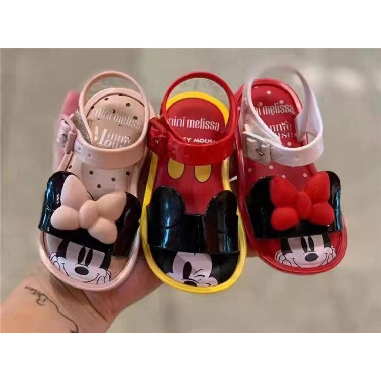 Giày Dép Bé Gái MINTSCLOSET Sandal Bé Gái Kiểu Mickey Cho Size Từ 12 - 24 Tháng - G151