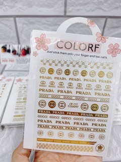 Sticker dán móng tay chân mã cb056