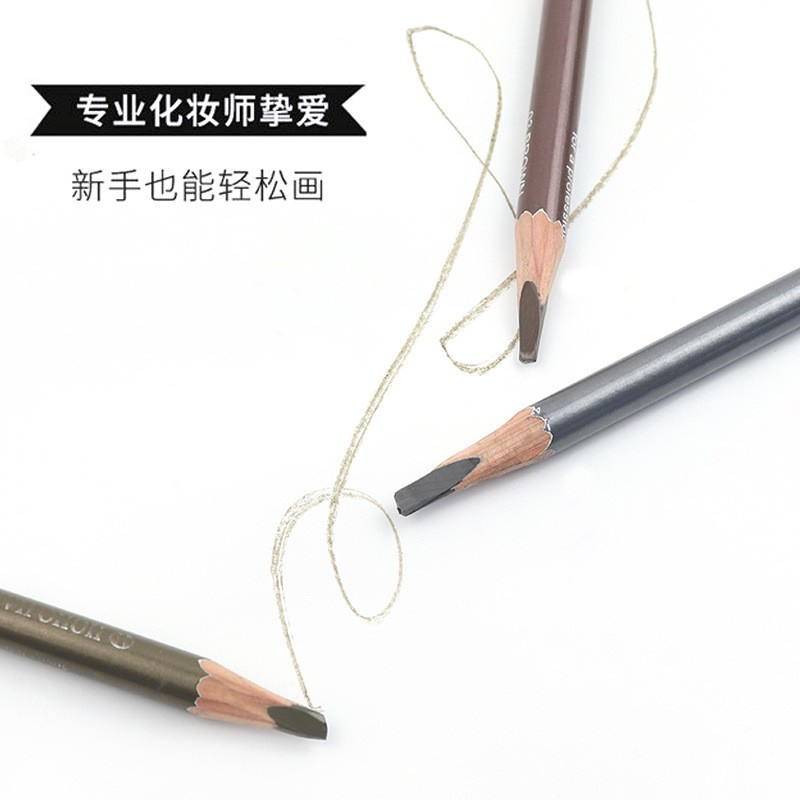 Wholesale Korean good eyebrow pencil makeup hoho duckbill eyebrow pencil wooden hard core makeup for a long time double-