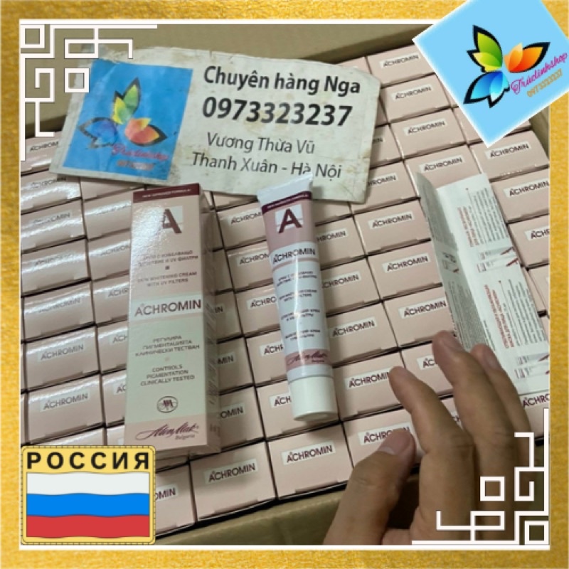 Kem achromin giảm nám tàn nhang chữ a 45ml bungari