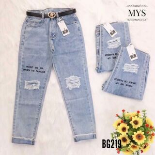 Quần jean baggy rách combo 3quần