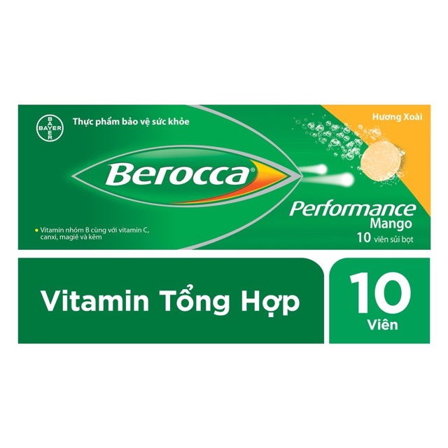 Berocca tăng đề kháng giảm suy nhược mệt mỏi