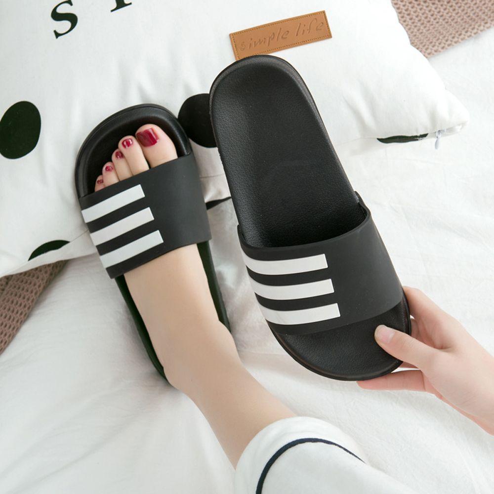 Dép Xỏ Ngón Mềm Mại Họa Tiết Kẻ Sọc Thời Trang Đi Biển Cho Nam Và Nữ