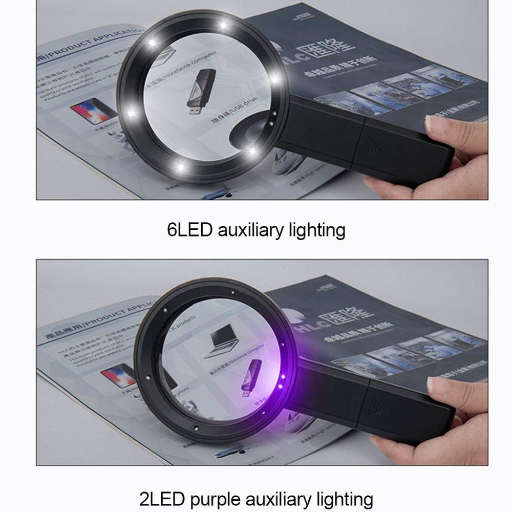 Kính Lúp Có 8 Đèn Led Và 5X 10X 15X Chất Lượng Cao