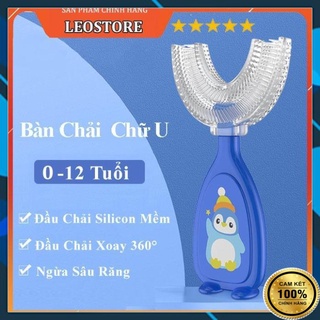 Bàn Chải Đánh Răng Chữ U Cho Bé Cầm Tay,  Bàn chải đánh răng trẻ em vệ sinh răng miệng ngừa sâu răng