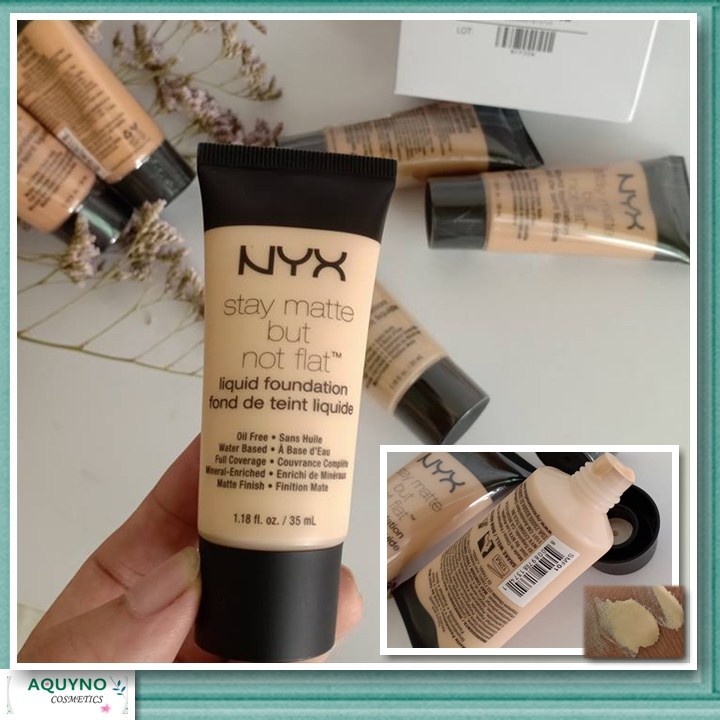 Kem Nền Kiềm Dầu NYX Stay Matte But Not Flat Liquid Foundation