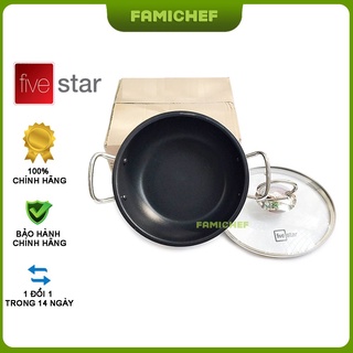 Nồi kho cá inox chống dính 3 đáy FiveStar FNS18IN005 18cm