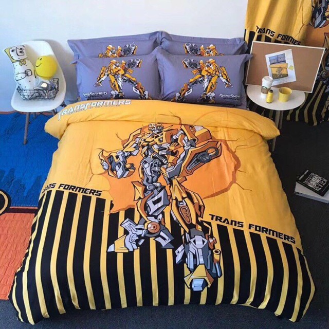 Bộ chăn ga gối cotton lụa trẻ em