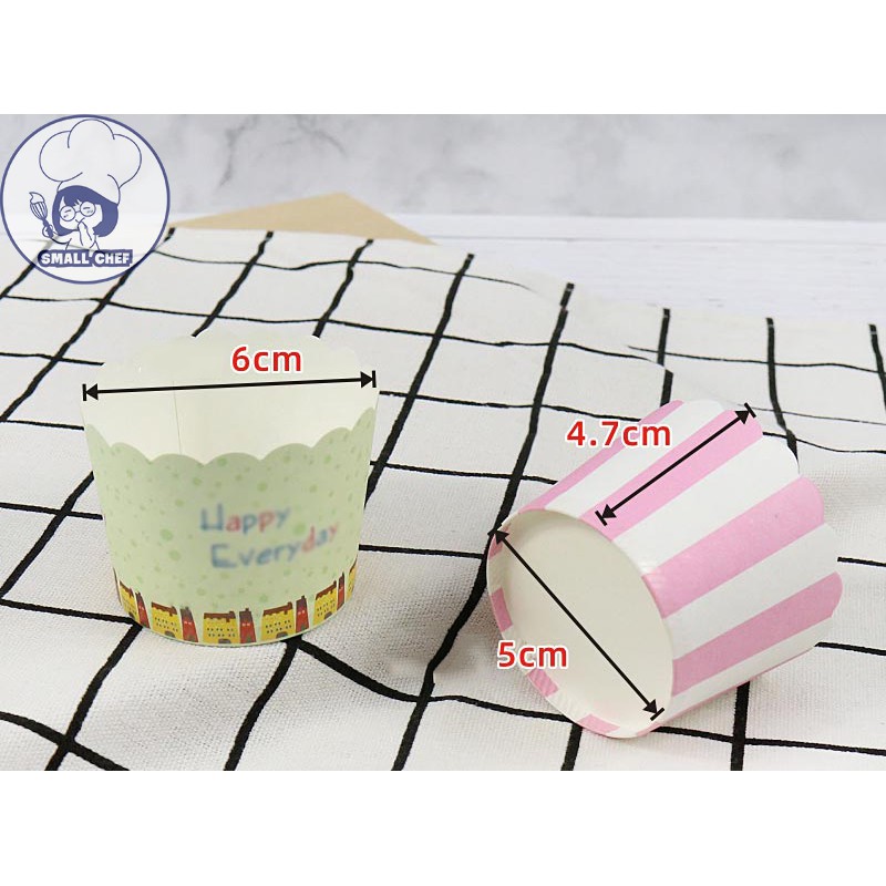 Set 10-50 cốc cupcake giấy cứng nhiều mẫu mới