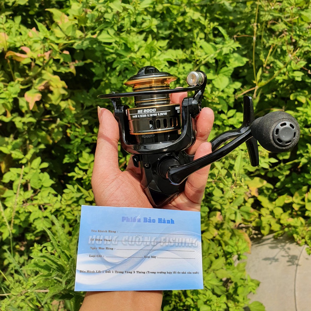 Máy Câu Cá FISHING REEL HE Siêu Nhẹ Khỏe Đẹp Bền  Cam Kết Chính Hãng - Chất Lượng  Máy Đứng B9 4.9