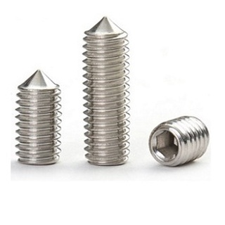 Bulong lục giác chìm inox, lục giác âm không đầu, vít trí đầu lục giác chìm bằng inox M3 M4 M6 M8 M10 - 2 con