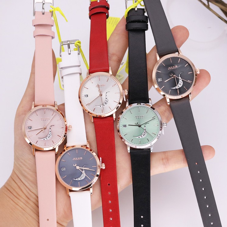 Đồng hồ nữ JULIUS JA1076 dây da | BigBuy360 - bigbuy360.vn