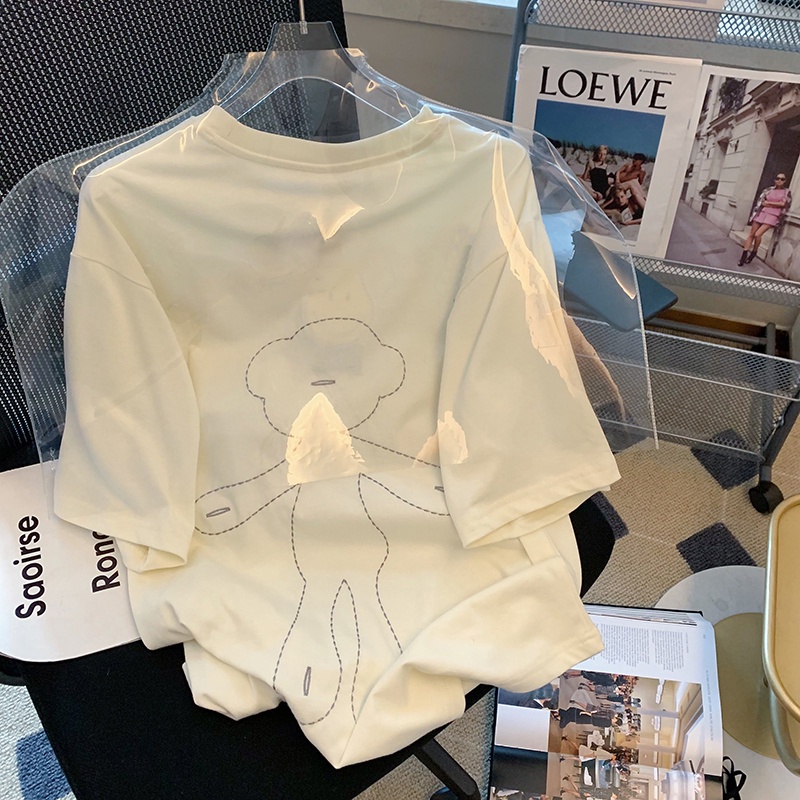 NRVP Áo Thun Tay Ngắn Cổ Tròn Thời Trang Mùa Hè Phong Cách Hàn Quốc 2022