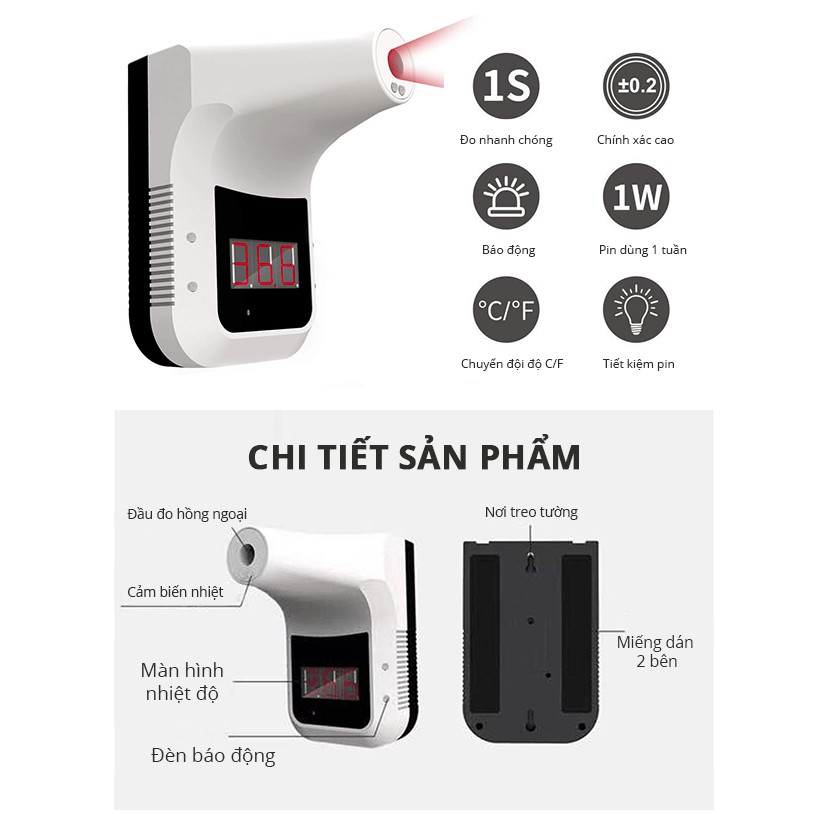 Thiết bị đo thân nhiệt thông minh K3 Pro