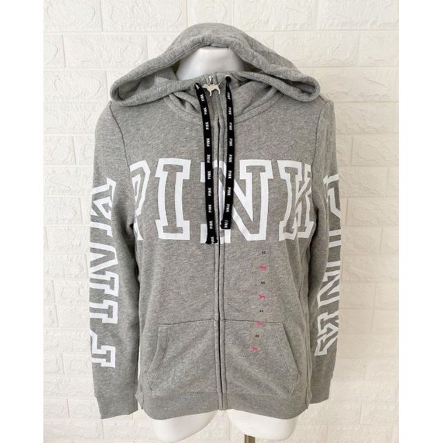 Victoria Secret Áo Hoodie Màu Hồng Size Xs L