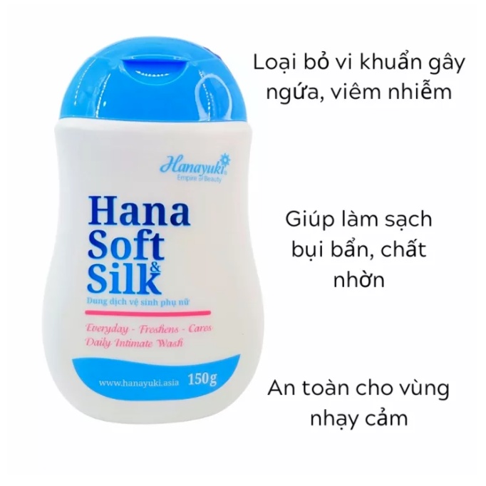 [Chính Hãng] Dung Dịch Vệ Sinh Phụ Nữ Hana Soft Silk Hanayuki 150g