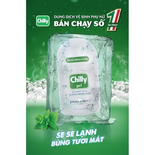 Chilly-Dung dịch vệ sinh phụ nữ Chilly bán chạy số 1 tại Italy