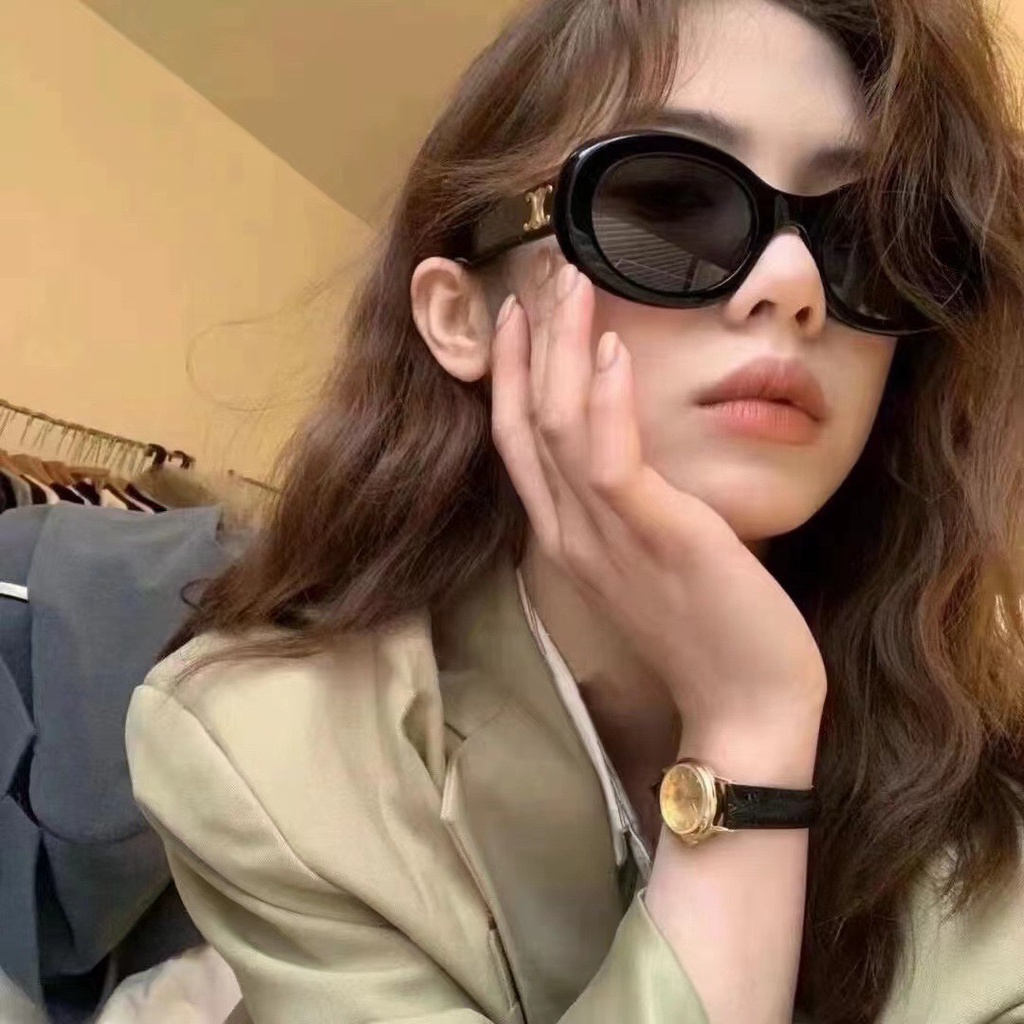 Mắt Kính Râm Mát Gọng Chữ X 658 Unisex Nam nữ Form Tròn Thời Trang - Hata24h
