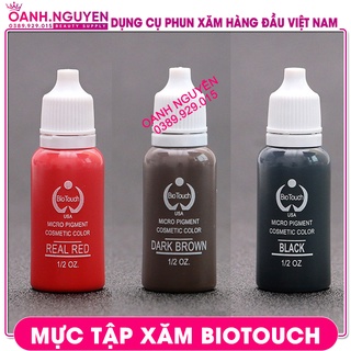 Mực Tập Phun Xăm Biotouch Loại 1 - Mực Đặc, Nhanh Bám, Chất Lượng Cao