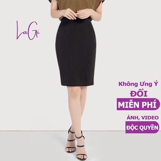 Chân váy  công sở dáng dài xẻ sau lưng cao cạp cao  LaGi VN24