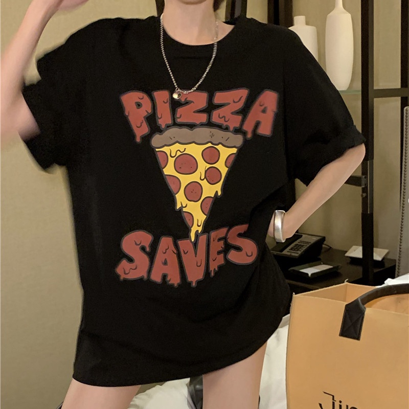 NRVP Áo Thun Cotton Tay Ngắn Cổ Tròn Màu Trơn Thời Trang Dành Cho Nữ