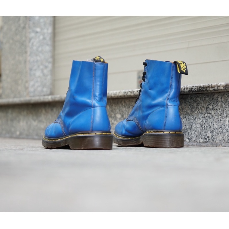 [2hand]  GIÀY Secondhand Dr Martens Boots 1460 Blue PJ005 HÀNG CŨ CHÍNH HÃNG