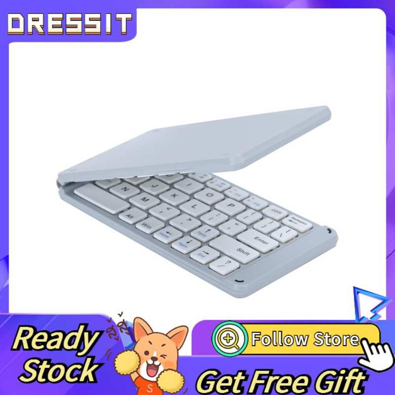 Dressit Foldable Bluetooth3.0 Keyboard  Folding Portable Ultra Thin Wireless Rechargeable for IOS / Android Windows Phone Laptop Computer