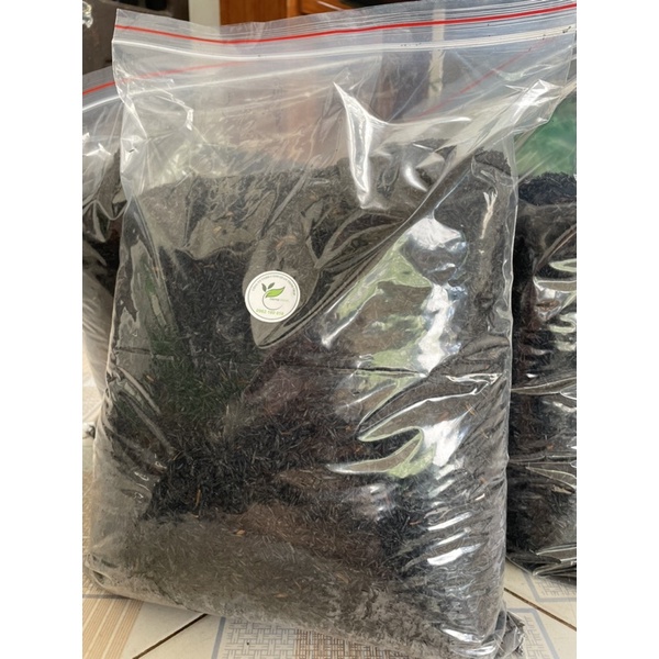 Trấu Hun Nguyên Cánh Hun 99,99% Túi 1KG, Trộn Cải Tạo Đất, Làm Thoáng Đất