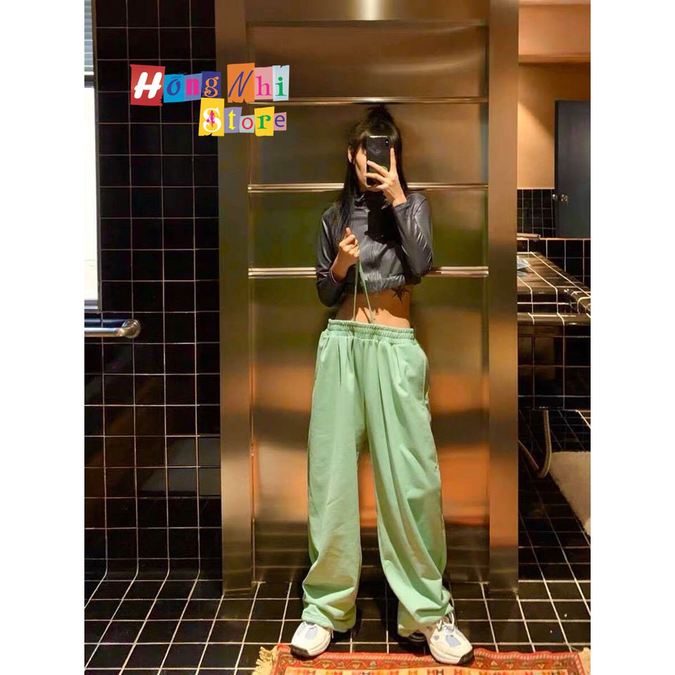 Quần Jogger Basic Ulzzang Unisex Jogger Trơn Dây Rút Lai Ống Rộng - MM | BigBuy360 - bigbuy360.vn