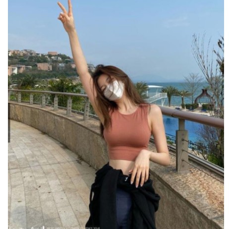 Áo bra cotton dáng croptop siêu đẹp N1507