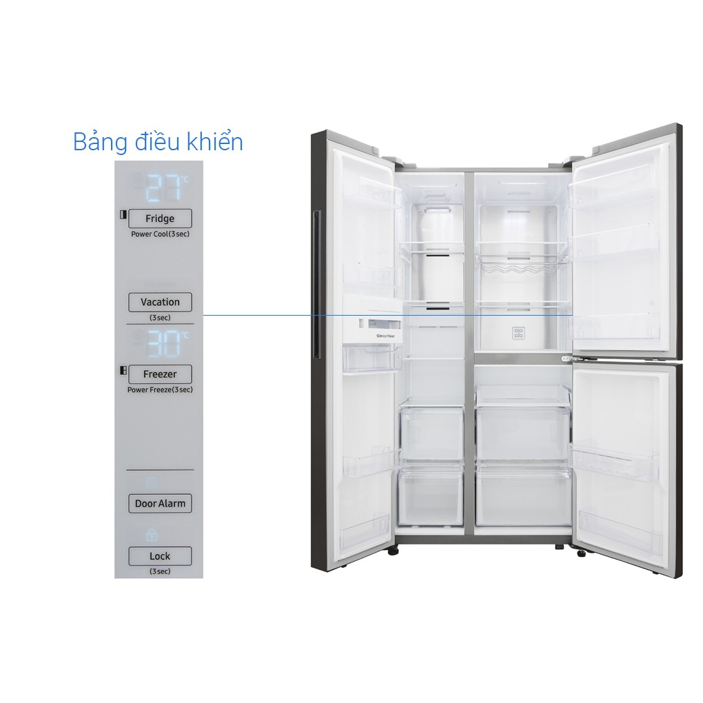 Tủ lạnh Samsung side by side RS63R5571SL/SV