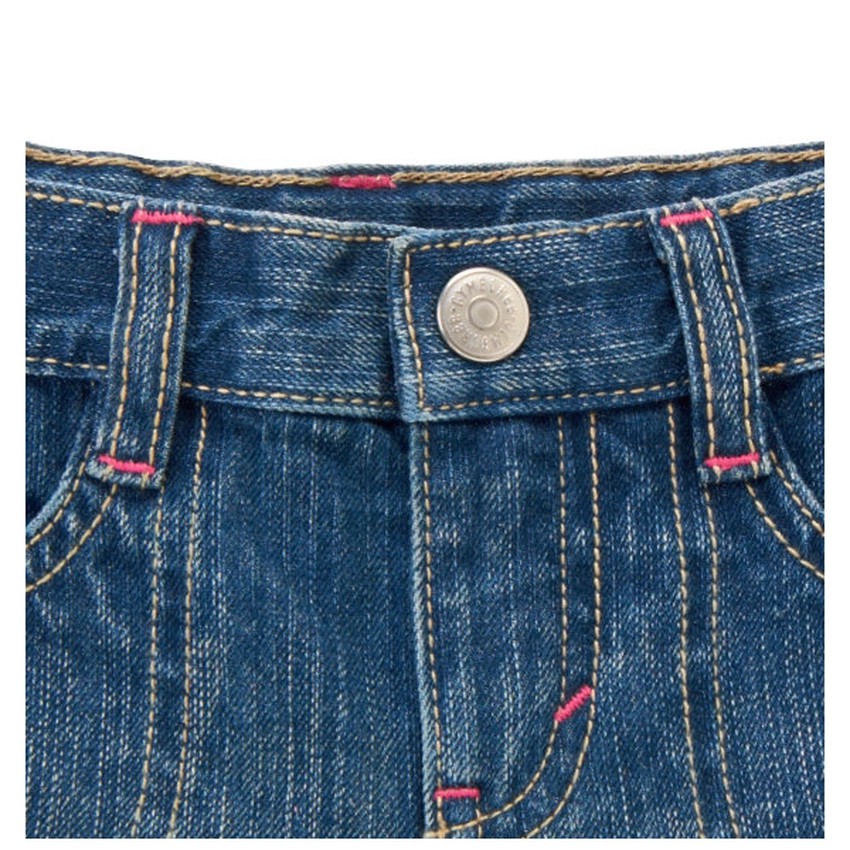Quần short jeans Gymboree Embroidered Flower Cuff jeans ...