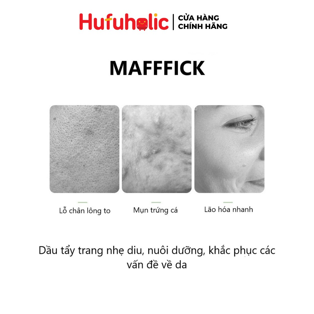Dầu tẩy trang YAQINUO làm sạch nhẹ dịu chiết xuất từ thiên nhiên MAFFICK  Psychedelic Natural MAFI22 YAQI01