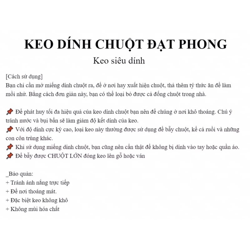 3 Miếng keo SIÊU DÍNH CHUỘT - Diệt chuột, diệt kiến, diệt gián và côn trùng