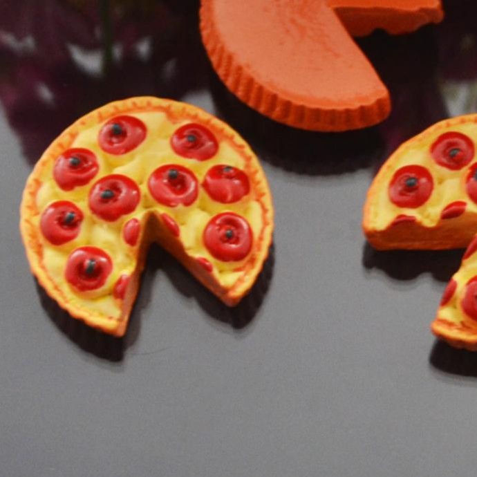 jibbit stick 3D pizza (4cm) - nút gắn dép